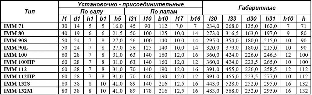 Электродвигатель IMM112 с полым валом